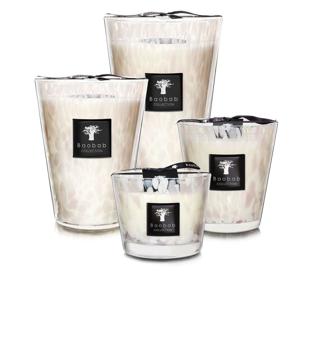 SCENTED CANDLE WHITE PEARLS